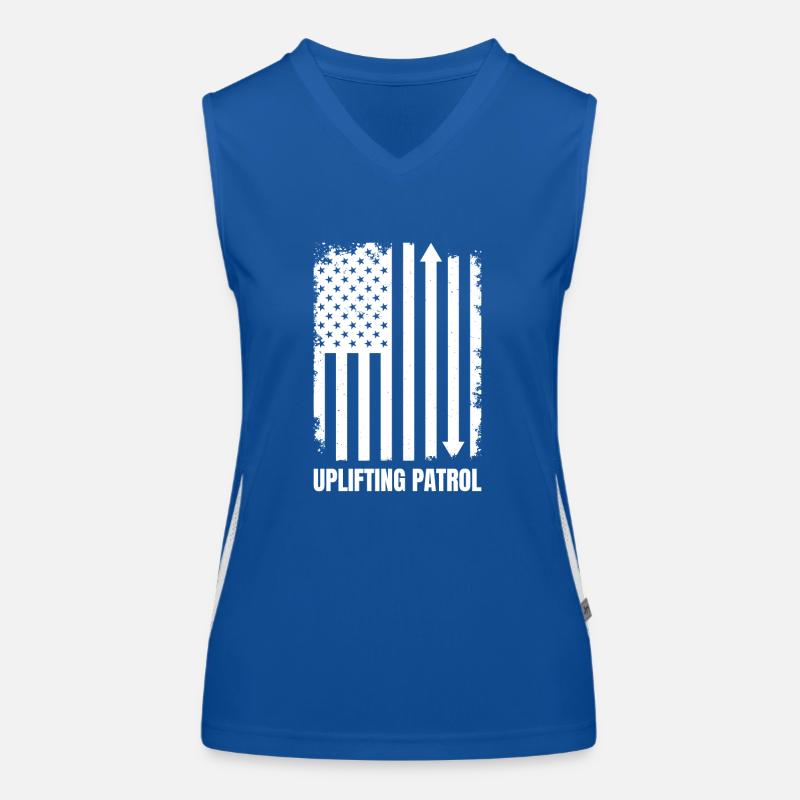 Elevator Inspector Uplifting Patrol Engineer USA Women's Functional Contrast Tank Top