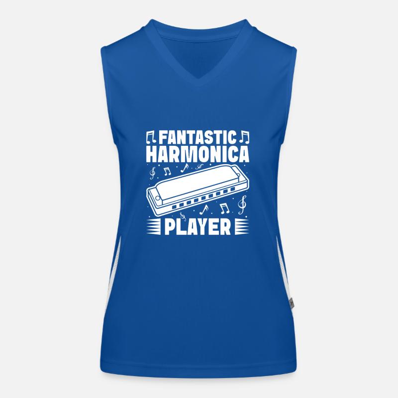 Harmonica Musican Fantastic Player Harmonica Funktionelles Kontrast-Tank Top für Frauen