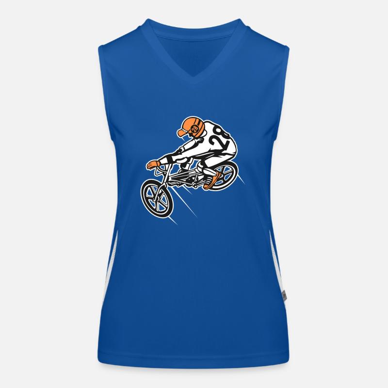 BMX Bicycle / Bike 01_Three-colored Women's Functional Contrast Tank Top