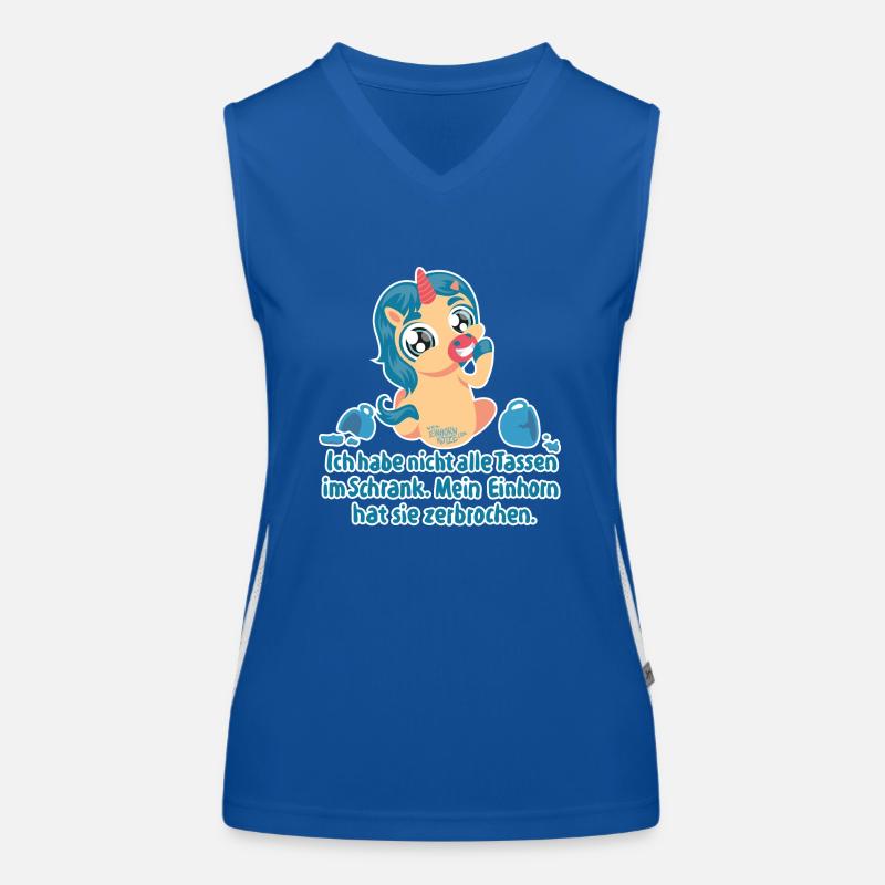 Mein Einhorn hat sie zerbrochen. Funktionelles Kontrast-Tank Top für Frauen
