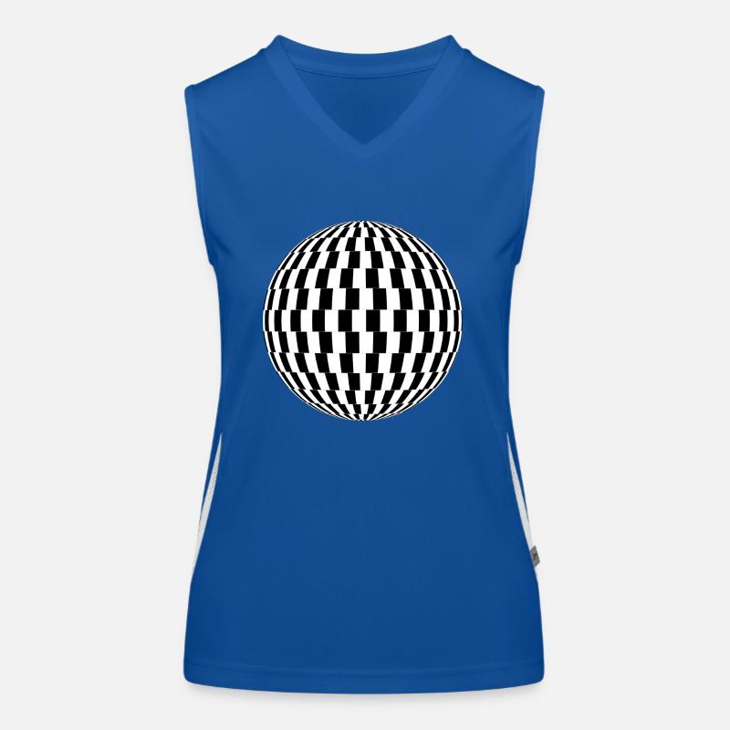 Kugel Abstrakt Formen Geschenk Geschenkidee Funktionelles Kontrast-Tank Top für Frauen