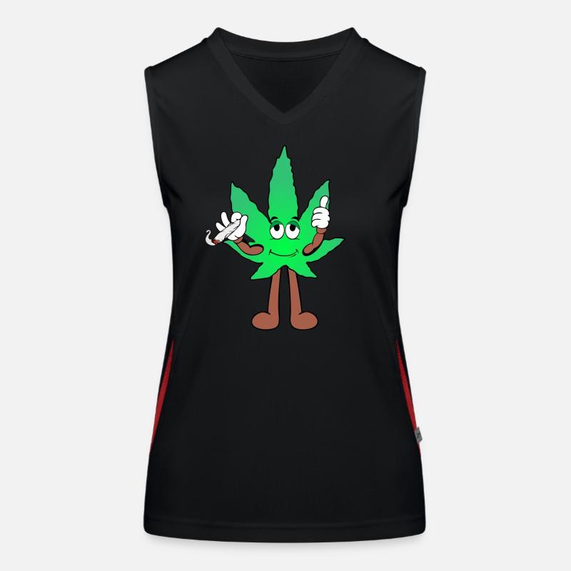 Der Bloom - Weed Cannabis Stoned Hanf Marihuana Funktionelles Kontrast-Tank Top für Frauen