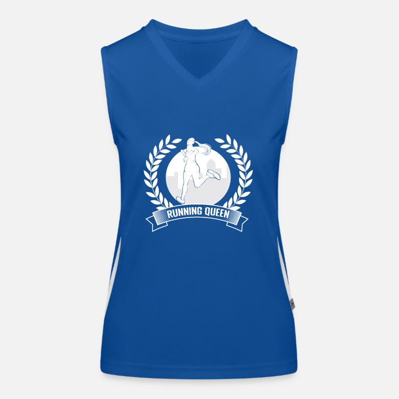 Marathon Runner Running Queen Running Gift Funktionelles Kontrast-Tank Top für Frauen
