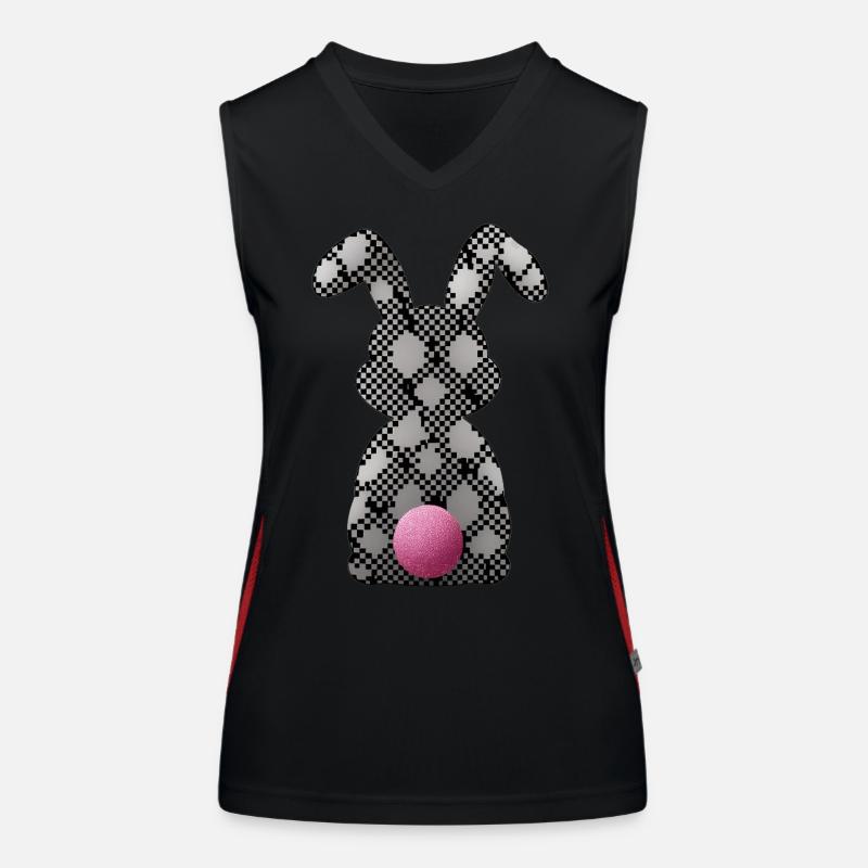 Easter Bunny Women's Functional Contrast Tank Top