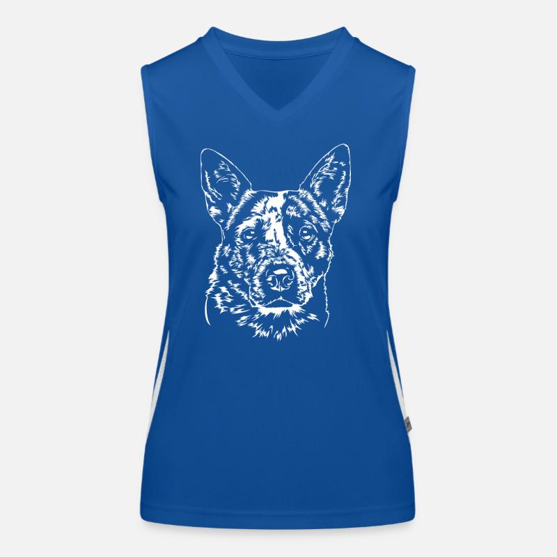 AUSTRALIAN CATTLE DOG - HEELER Wilsigns Hunde Funktionelles Kontrast-Tank Top für Frauen