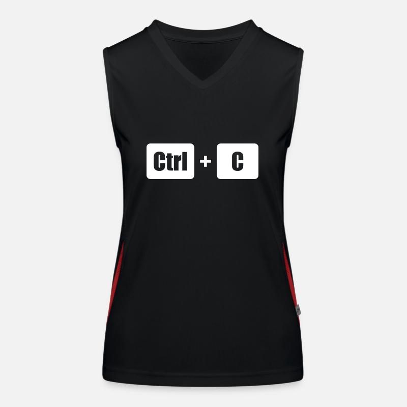 Ctrl C Ctrl V Father Son Parents Child Partner Look Women's Functional Contrast Tank Top