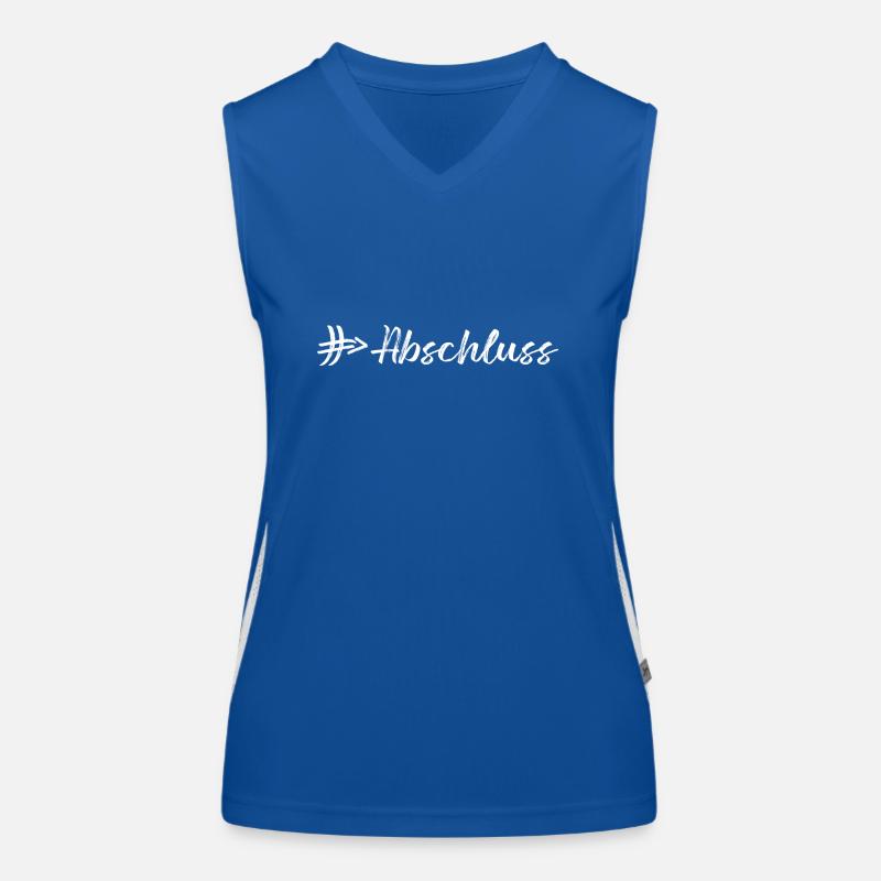 Abschluss # Hashtag Rautenpfeil Funktionelles Kontrast-Tank Top für Frauen