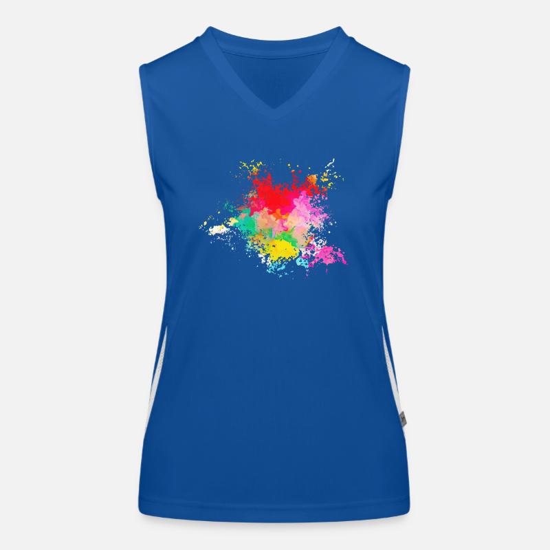 Psychedelisch Funktionelles Kontrast-Tank Top für Frauen