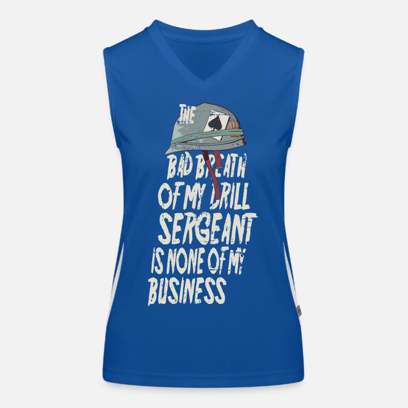 Drill Sergeant Bad Breath Women's Functional Contrast Tank Top
