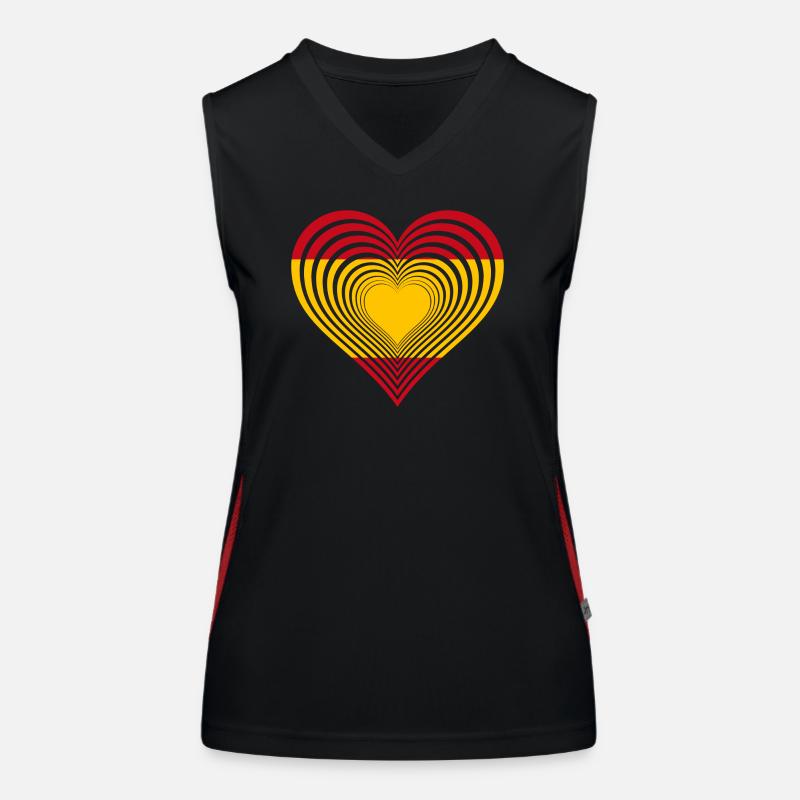 Spanien Funktionelles Kontrast-Tank Top für Frauen