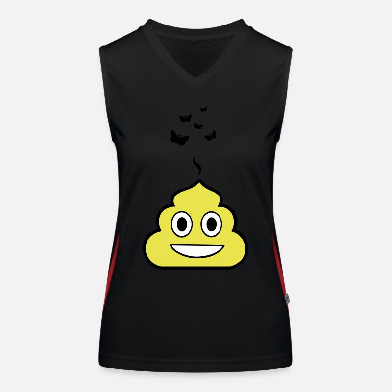 Grinning Crap - Smiley Women's Functional Contrast Tank Top