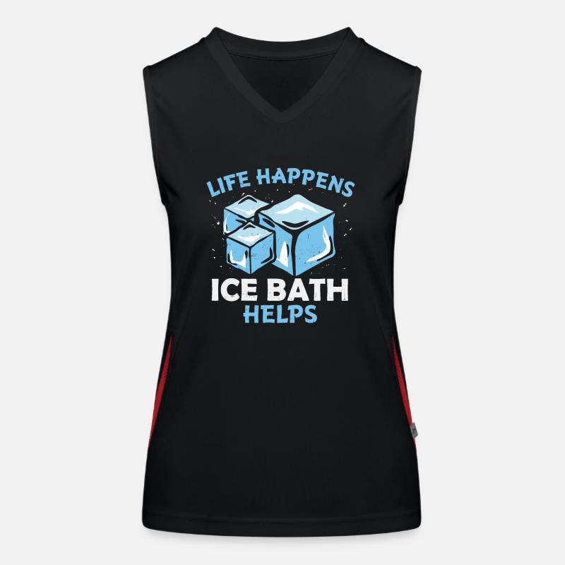 Eisbad Challenge eis bucket Challenge als Funktionelles Kontrast-Tank Top für Frauen
