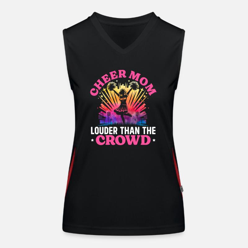 muCheerleading Mutter Muttertag Geschenk Funktionelles Kontrast-Tank Top für Frauen