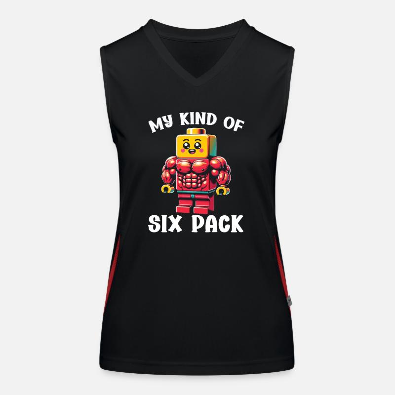 Expert Master Builder Bricks-bausteine Funktionelles Kontrast-Tank Top für Frauen