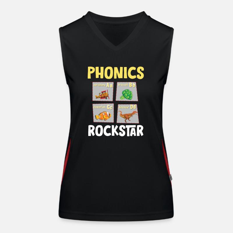 Phonics-Bewusstsein, Leseverständnis Phonic Funktionelles Kontrast-Tank Top für Frauen