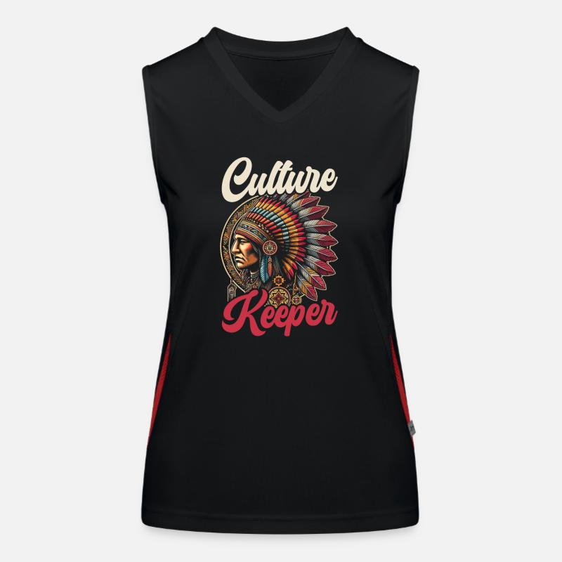 Indianer Cherokee Apache-stamm Funktionelles Kontrast-Tank Top für Frauen