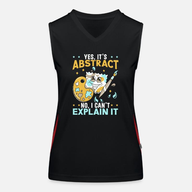 Art Student, Artistic, Artistic, Women's Functional Contrast Tank Top