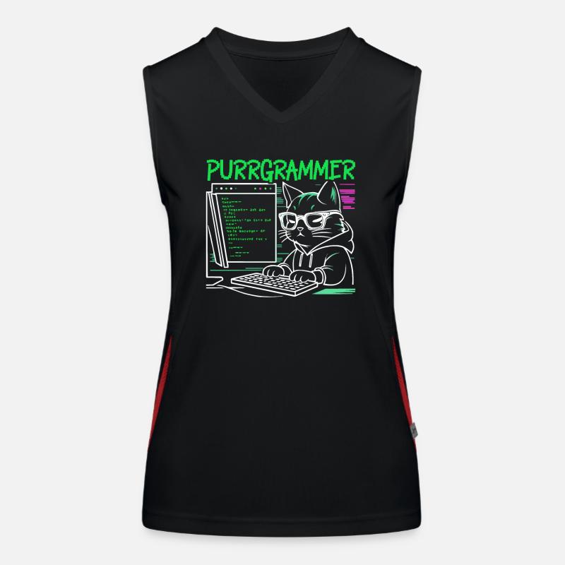 Funny Programmer Programmer Women's Functional Contrast Tank Top