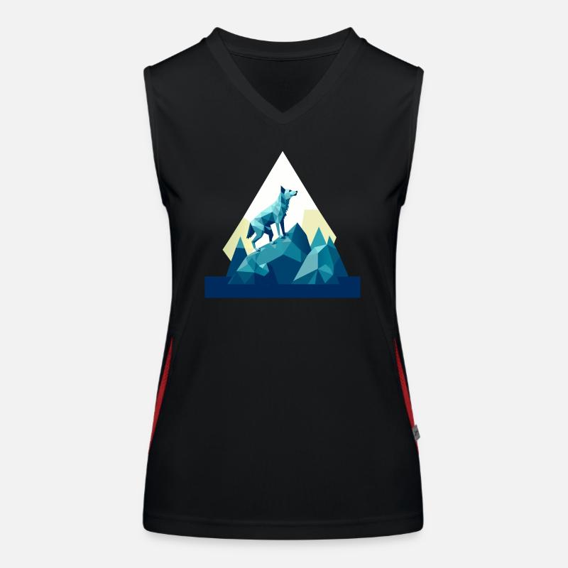 3D Wolff GeomeTRIX Funktionelles Kontrast-Tank Top für Frauen