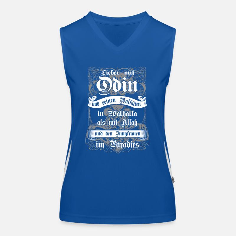 Mit Odin in Walhalla Funktionelles Kontrast-Tank Top für Frauen