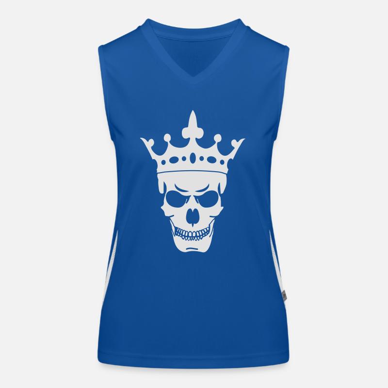 King Skull Funktionelles Kontrast-Tank Top für Frauen