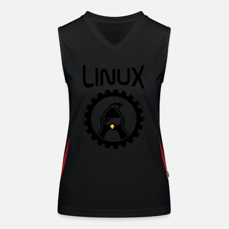 roue linux Débardeur respirant contrasté Femme