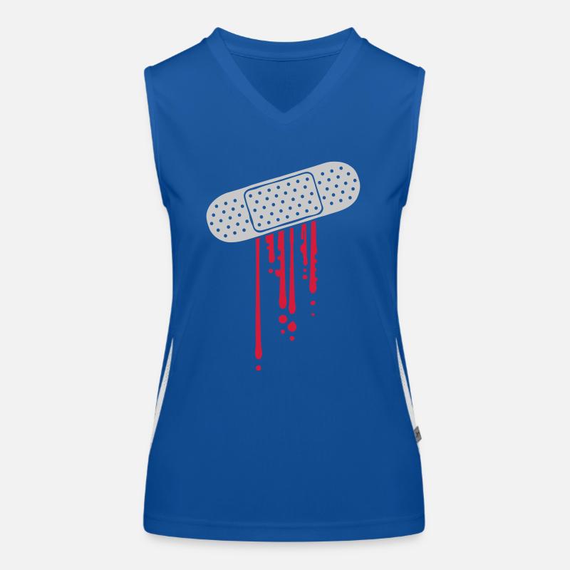 Conception Patch Blood Débardeur respirant contrasté Femme
