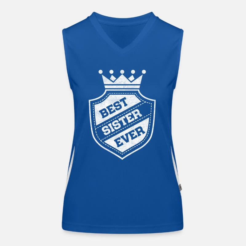 Best Sister Ever Funktionelles Kontrast-Tank Top für Frauen