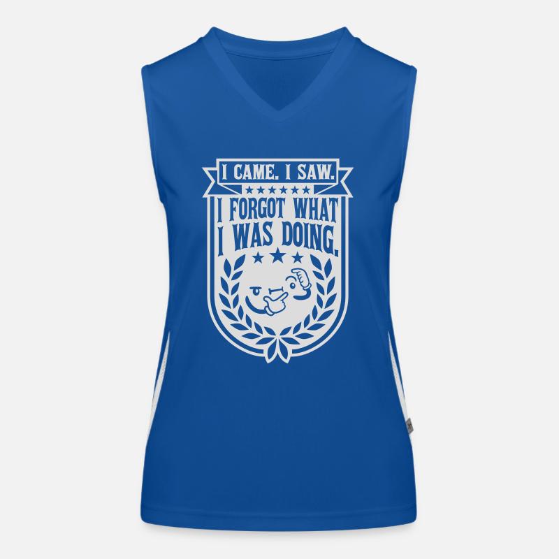 I came saw forget Women's Functional Contrast Tank Top