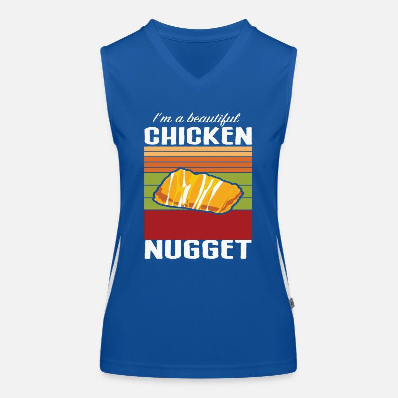 Beautiful Chicken Nugget Débardeur respirant contrasté Femme