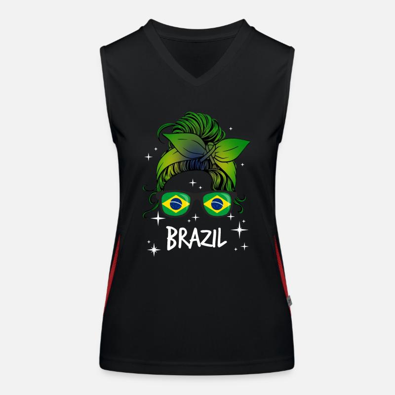 Brasilien Funktionelles Kontrast-Tank Top für Frauen