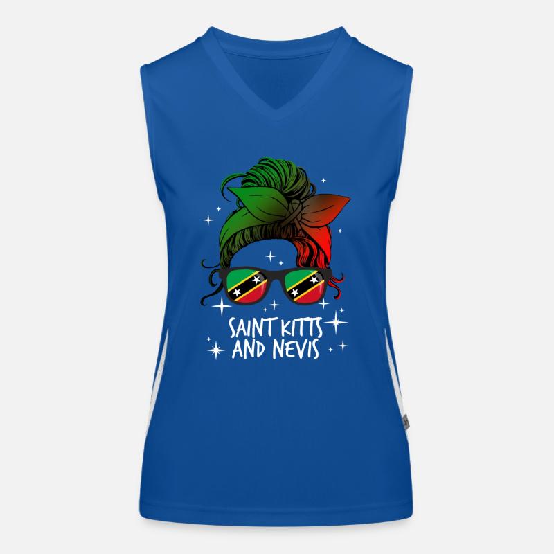 Saint Kitts og Nevis Funktionel kontrast tanktop til damer