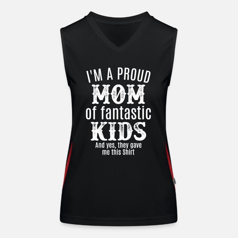 Beste stolze Mutter Sohn Tochter Söhne Töchter Mom Funktionelles Kontrast-Tank Top für Frauen