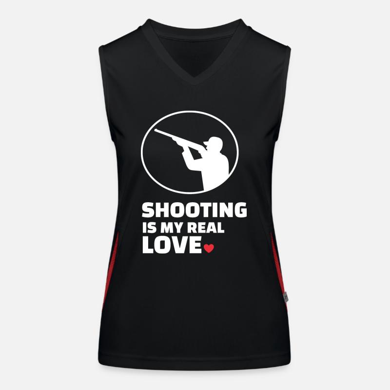 I love shooting Women's Functional Contrast Tank Top