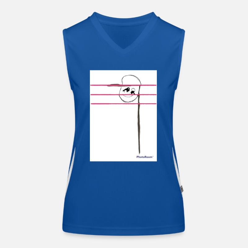 Musiknote Funktionelles Kontrast-Tank Top für Frauen