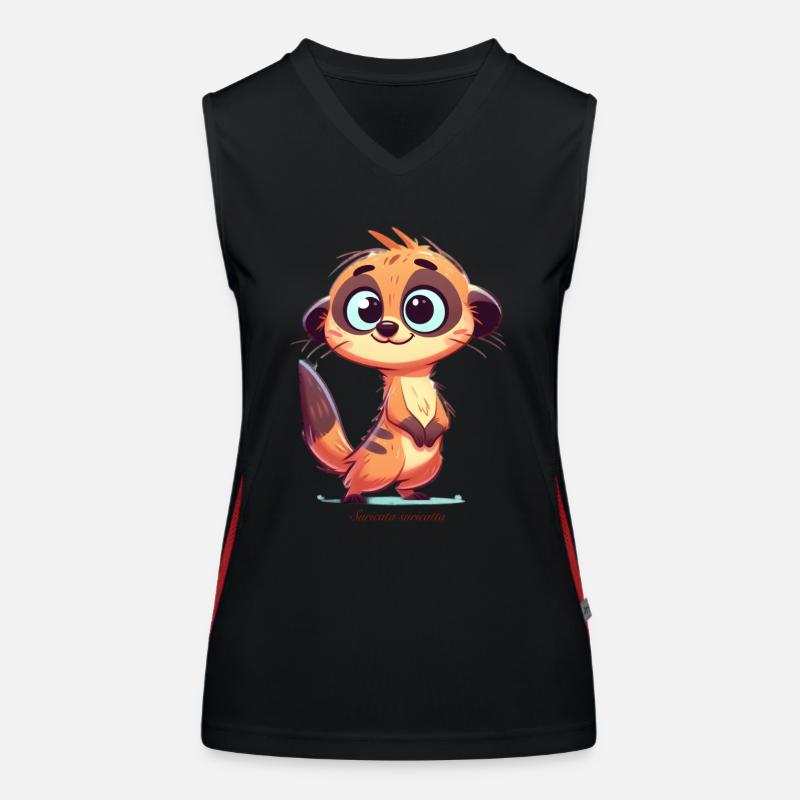 Erdmännchen Funktionelles Kontrast-Tank Top für Frauen