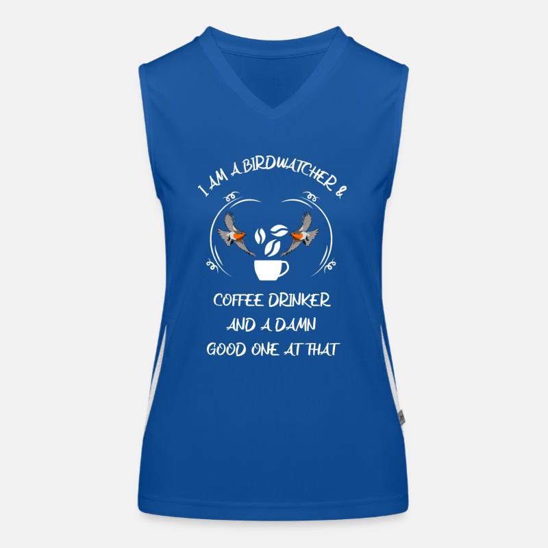 Bird Watching Bird Watching Birding Coffee Women's Functional Contrast Tank Top