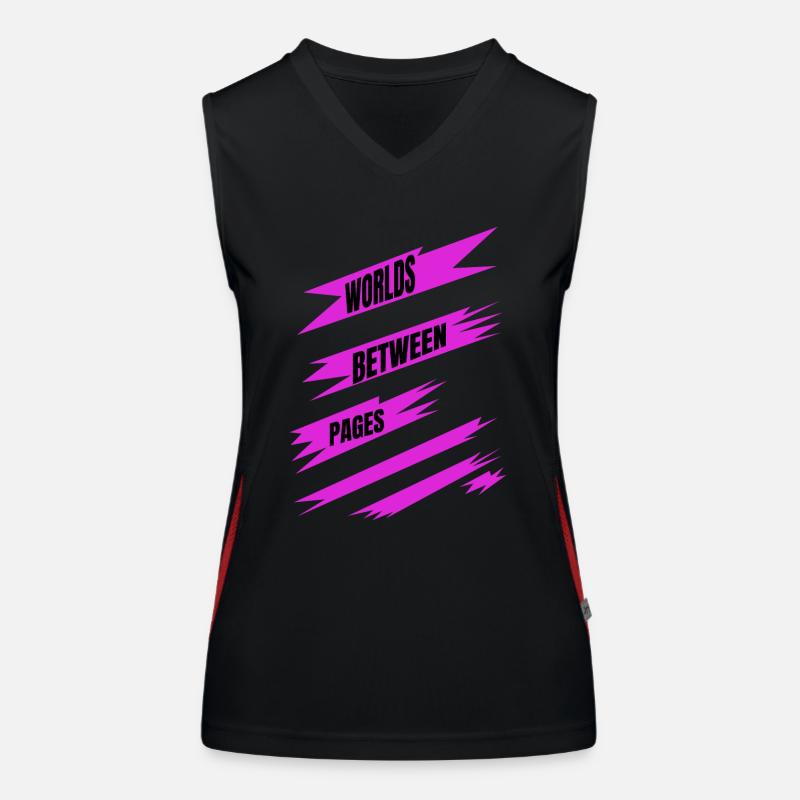 literary community present idea geek reading lists Funktionelles Kontrast-Tank Top für Frauen