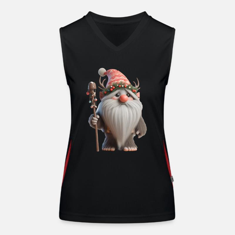 Troll de Noël 2 Débardeur respirant contrasté Femme