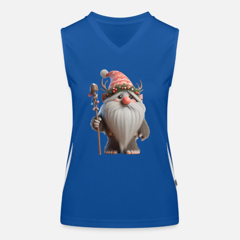 Troll de Noël 2 Débardeur respirant contrasté Femme