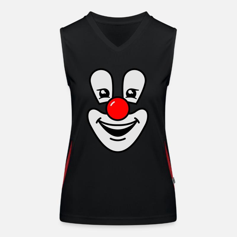 Clown Débardeur respirant contrasté Femme