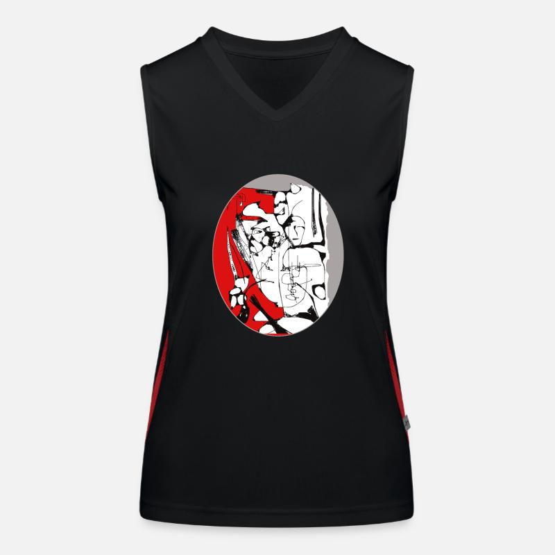 Freiheit der Interpretation 4 Funktionelles Kontrast-Tank Top für Frauen