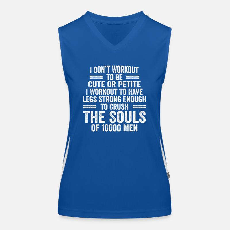 Ich trainiere nicht, um süß oder zierlich zu sein - Workout Funktionelles Kontrast-Tank Top für Frauen