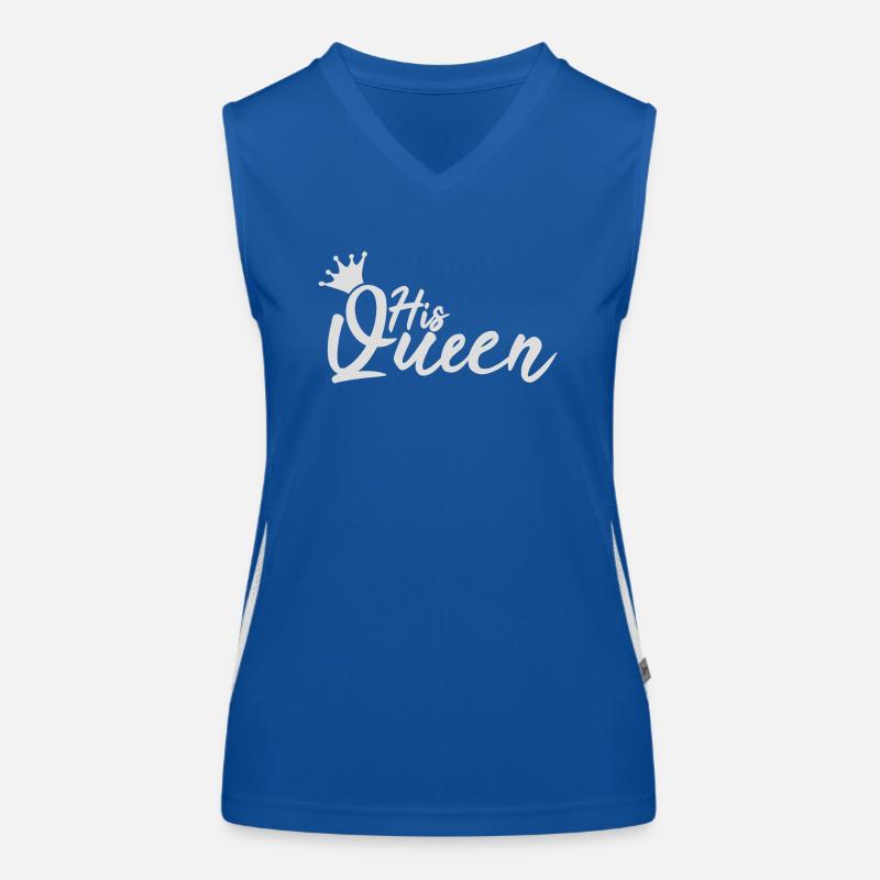 His Queen King Queen Couple Outfit Women's Functional Contrast Tank Top