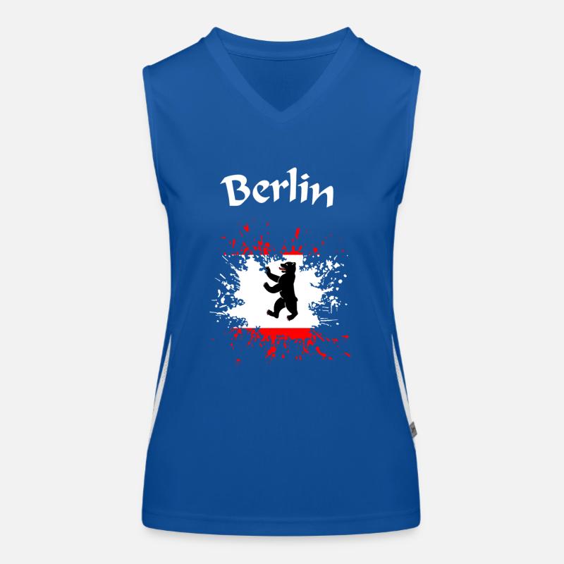 Berlin Funktionelles Kontrast-Tank Top für Frauen