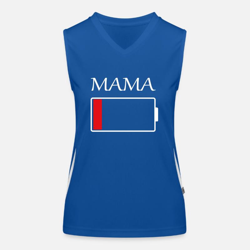 Mama battery empty Women's Functional Contrast Tank Top