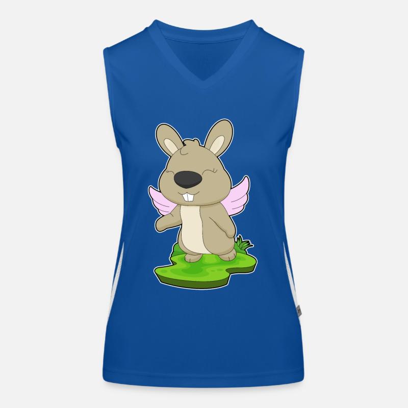 Ailes d’ange lapin Débardeur respirant contrasté Femme