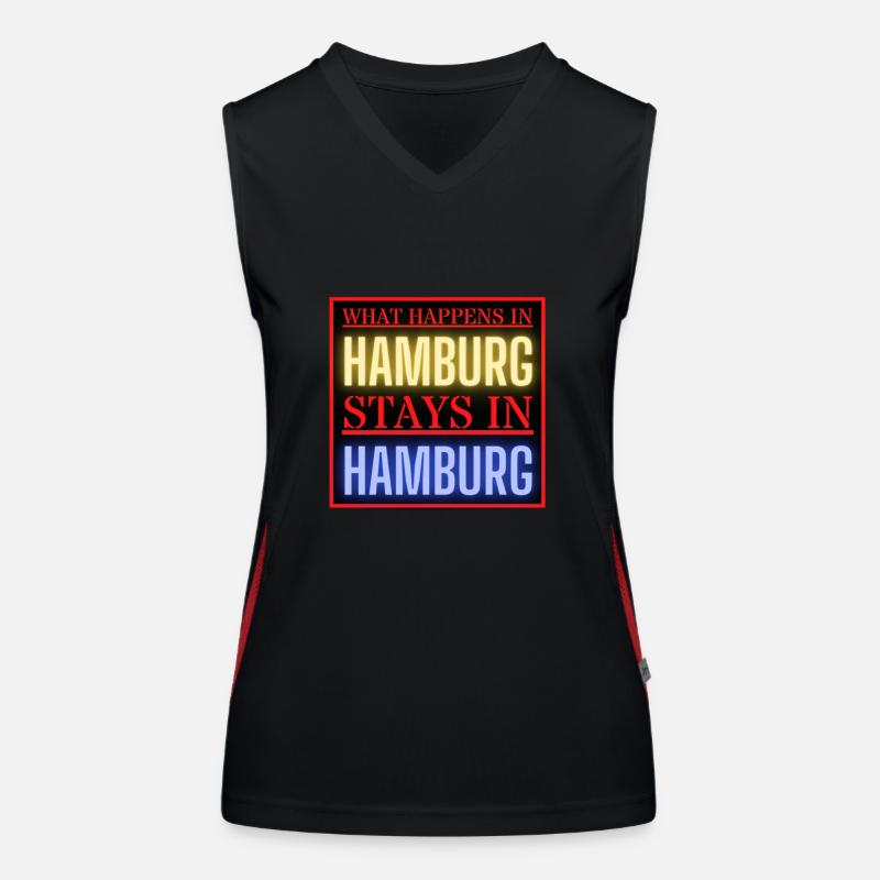 Hamburg Funktionelles Kontrast-Tank Top für Frauen
