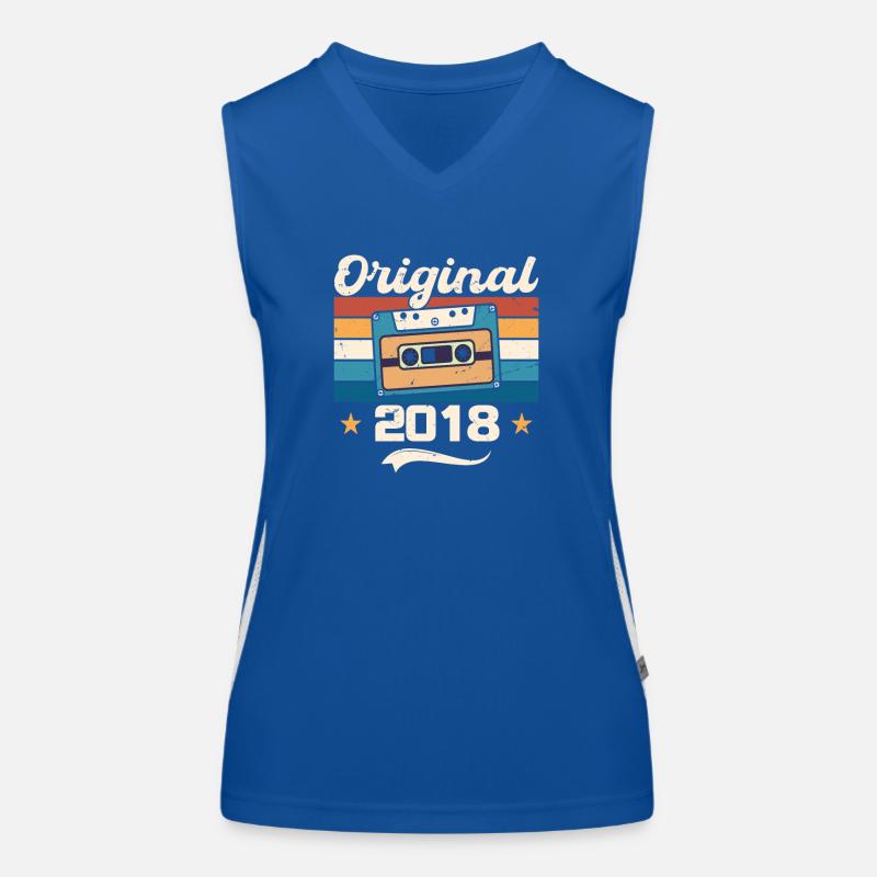 Geboren Geschenk Original 2018 Geschenkidee 2018 Funktionelles Kontrast-Tank Top für Frauen
