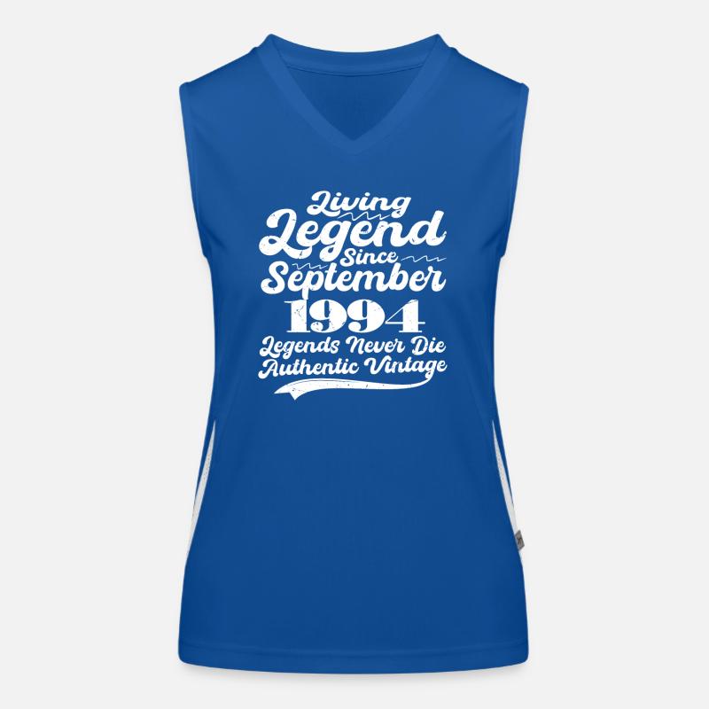 Once upon a time there was a legend. September 1994 Birth Women's Functional Contrast Tank Top